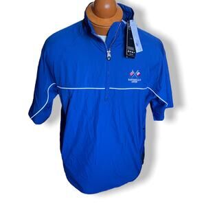 Ahead Extreme Mens‎ Windshirt M Woodland Golf Club Raffaello Open Short Sleeve